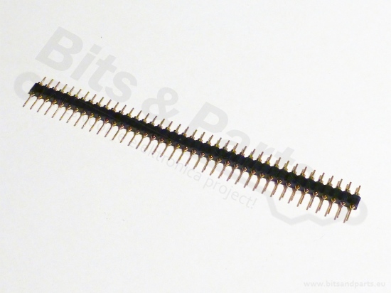 Headerpins male 40 pins goud recht